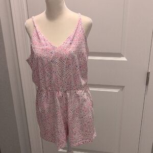MAHI GOLD Pink and Blue Dotted Romper